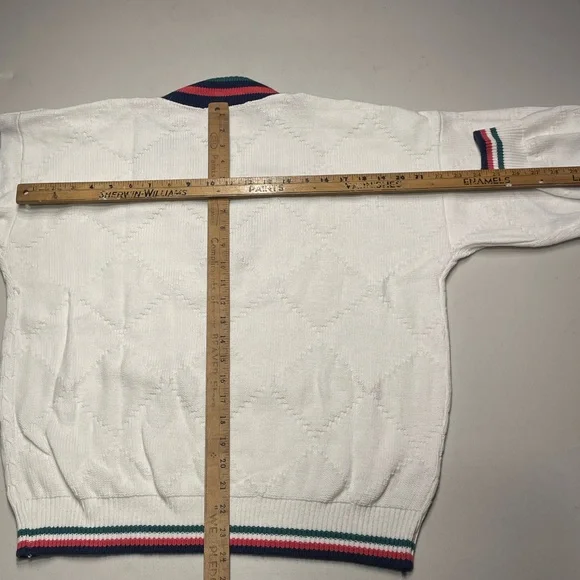 Vintage Cape Isle Knitters | Medium | Made in USA Heritage Tennis Sweater - Picture 11 of 11